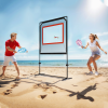 Indoor Paddle Game with Net,All-in-1 Set for Master Pickleball Practice Board, Backyard Pickleball Equipment,Similar to Badminton, Pingpong, and Jianzi