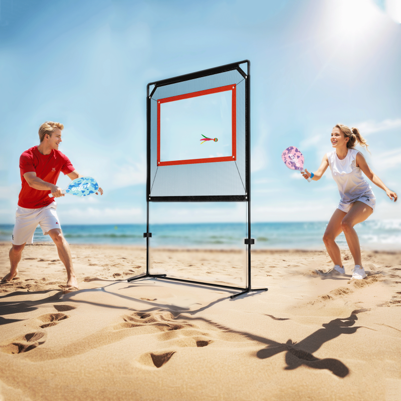 Outdoor Paddle Game with Net,All-in-1 Set for Master Pickleball Practice Board, Backyard Pickleball Equipment,Similar to Badminton, Pingpong, and Jianzi Outdoor Paddle Game with Net,All-in-1 Set for Master Pickleball Practice Board, Backyard Pickleball Equipment,Similar to Badminton, Pingpong, and Jianzi