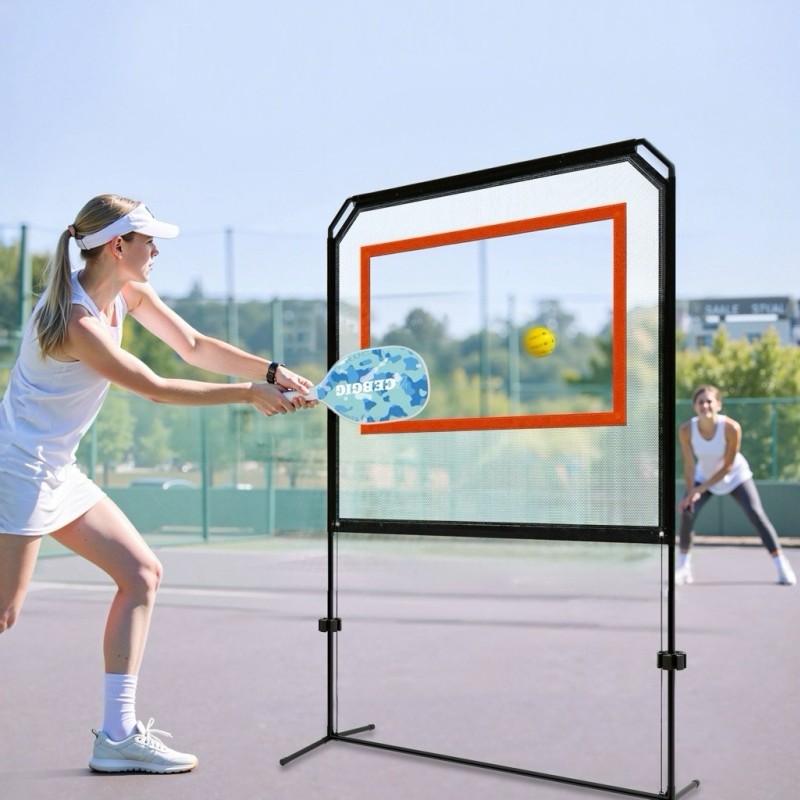 Indoor Paddle Game with Net,All-in-1 Set for Master Pickleball Practice Board, Backyard Pickleball Equipment,Similar to Badminton, Pingpong, and Jianzi