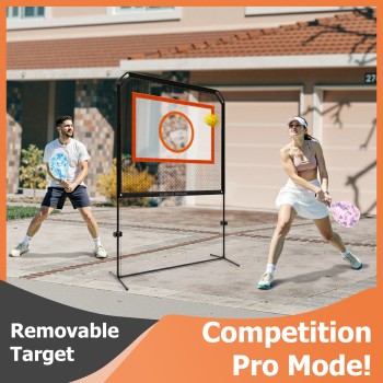 Indoor Paddle Game with Net,All-in-1 Set for Master Pickleball Practice Board, Backyard Pickleball Equipment,Similar to Badminton, Pingpong, and Jianzi