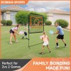 Zcebgig-Sports Outdoor Paddle Game with Net – All in One Outdoor & Indoor Set with Target and Rebound Net– Combines Pickleball, Badminton & Tennis for Family or Solo Fun