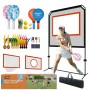 Zcebgig-Sports Indoor Paddle Game with Net – All in One Outdoor & Indoor Set with Target and Rebound Net– Combines Pickleball, Badminton & Tennis for Family or Solo Fun